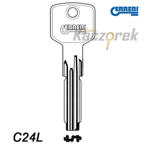 Errebi 051 - klucz surowy mosiężny - C24L